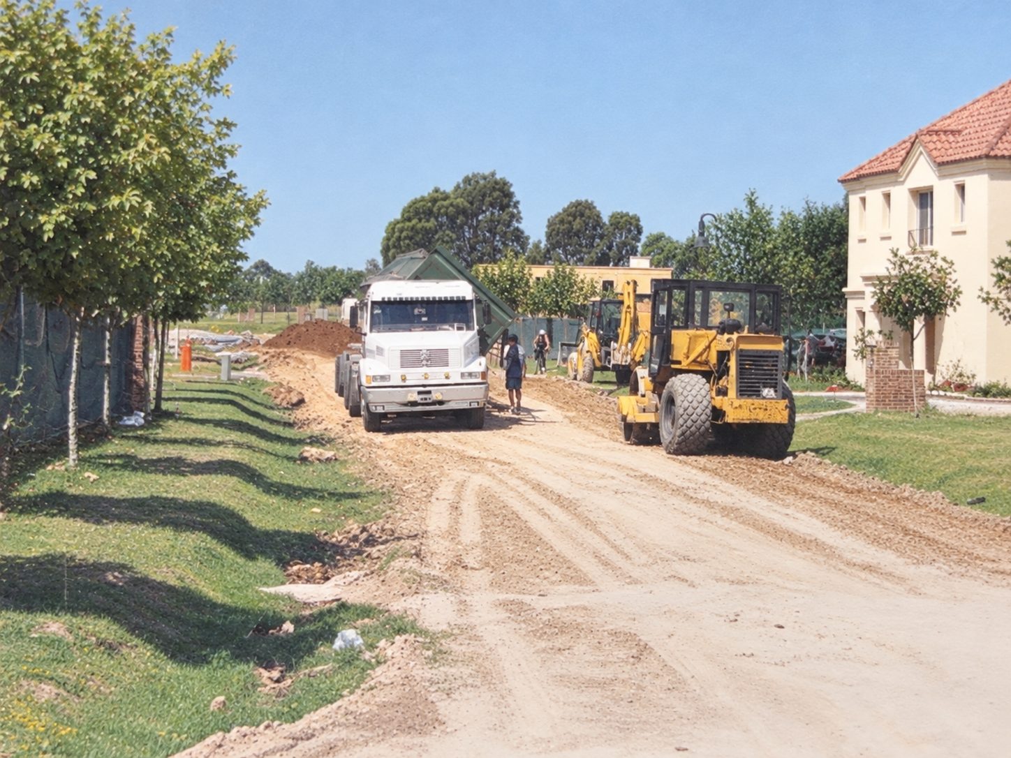 Obra de urbanización en barrio cerrado